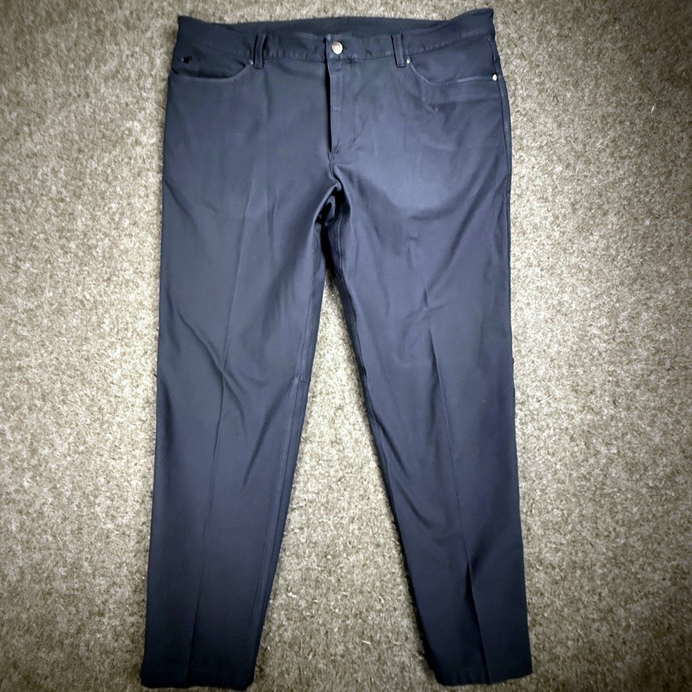 7 Diamonds Infinity‎ Slim Fit Performance Pants Men's 38x30 7 Pocket Flex Navy